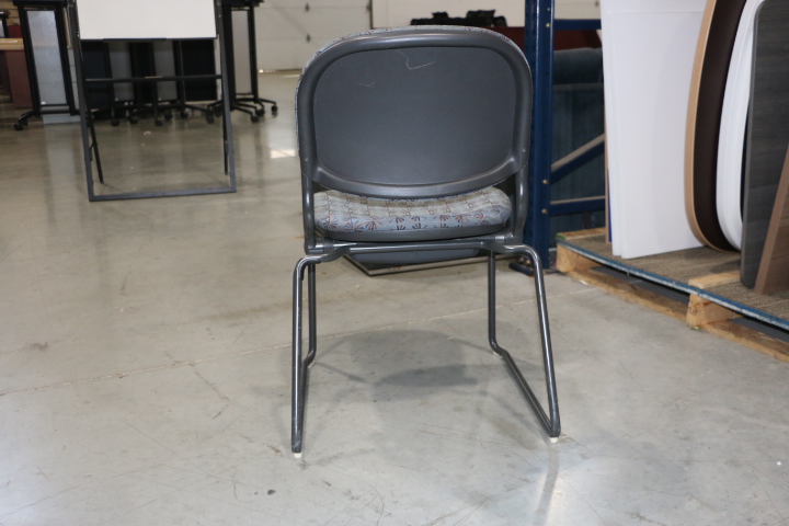 TORSION Light Grey Patterned Guest Chair - Image 3