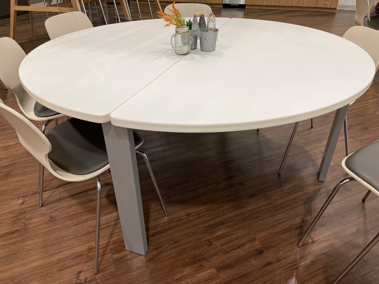 HAWORTH White Round End Table 36x72
