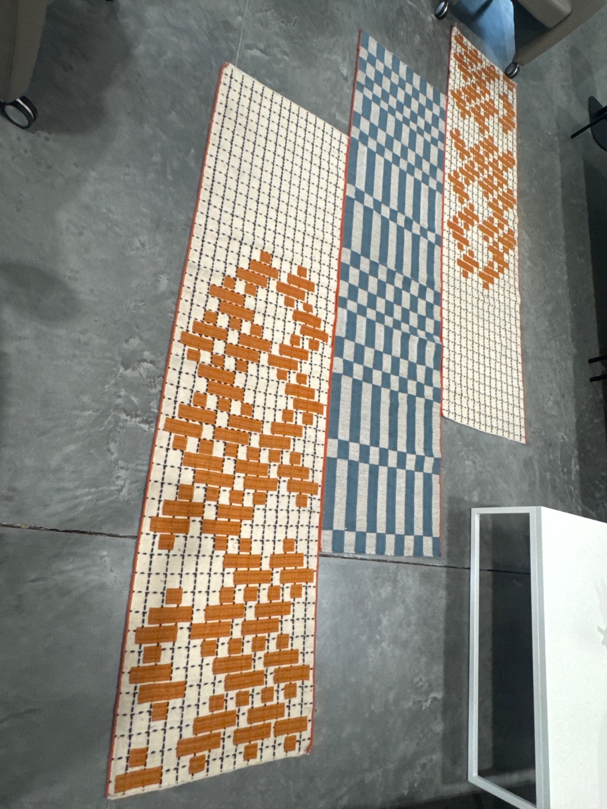 GAN Orange & Ivory Hand-Made Wool Area Rug