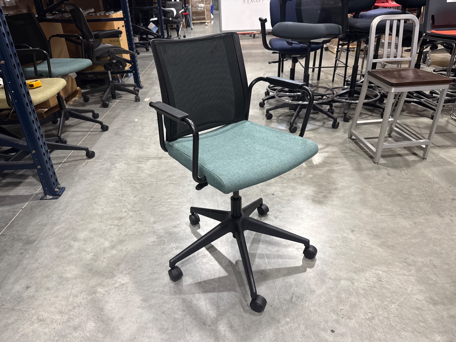 ENCORE SEATING Teal/Black Mesh Task Chair
