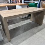 OFS Warm Oak Straight Desk