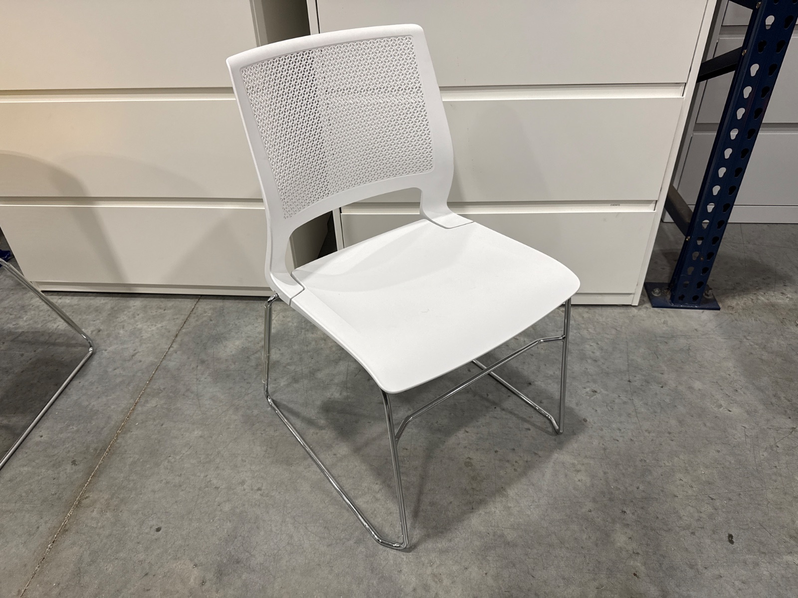 SIT ON IT White Stackable Guest Chair