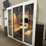 NARBUTAS Grey & Natural Oak Acoustic Meeting Pod