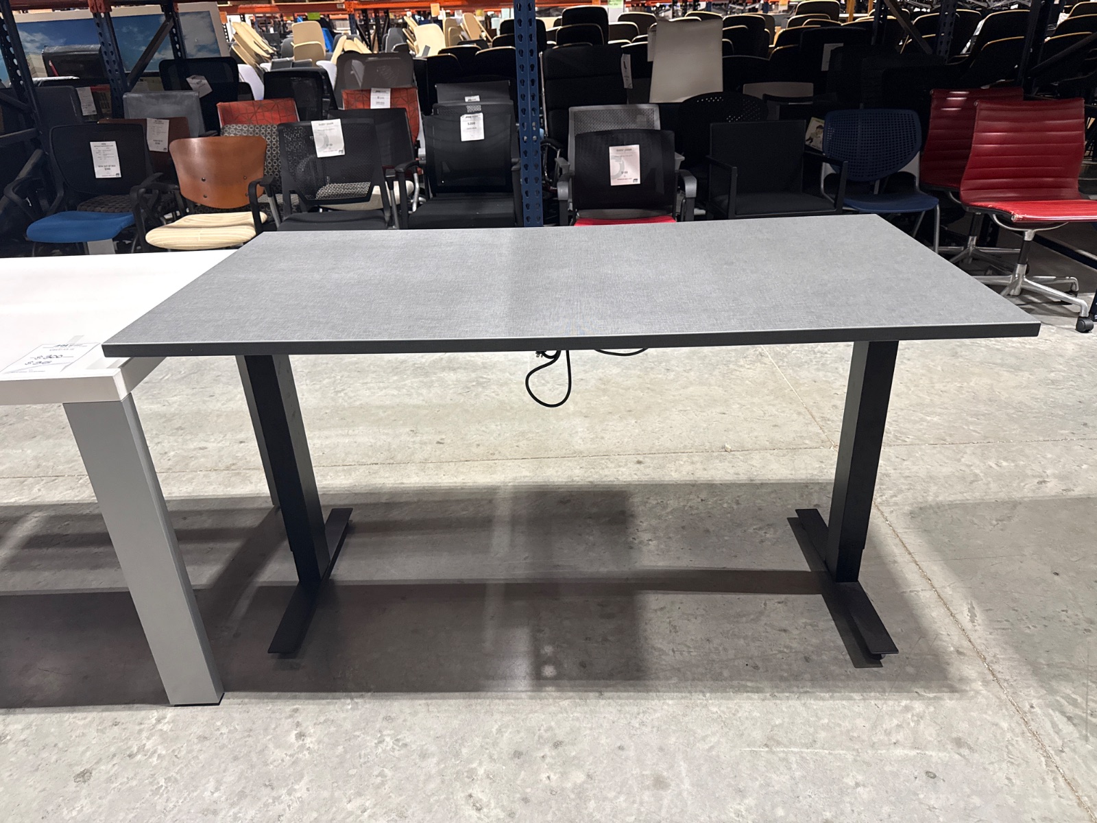 AOU Grey Electric Height-Adjustable Sit-Stand Desk
